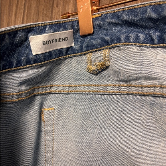 Torrid Denim Boyfriend Jeans Distressed Raw Hem Size 24 - Picture 5 of 10